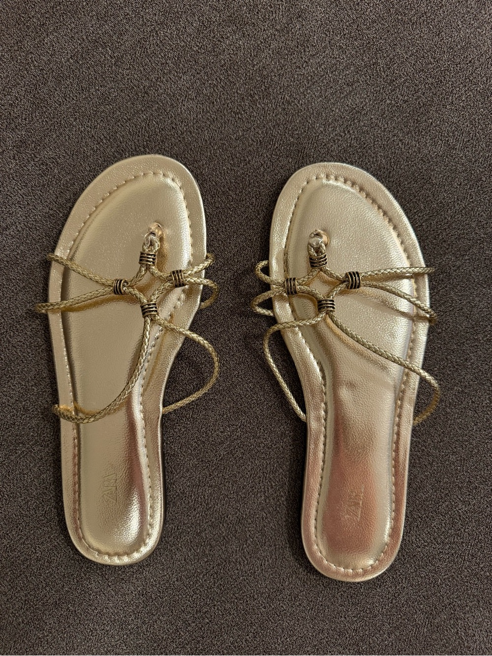 Gold Zara Sandals - Picture 2 of 6